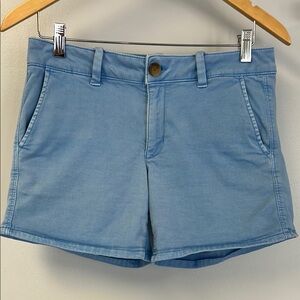 American Eagle Outfitters Blue super stretch Chino Shorts Summer Style sz8